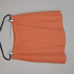 Astra Classic Vintage Mini Skort Women’s Size 16 orange side hidden zipper EUC